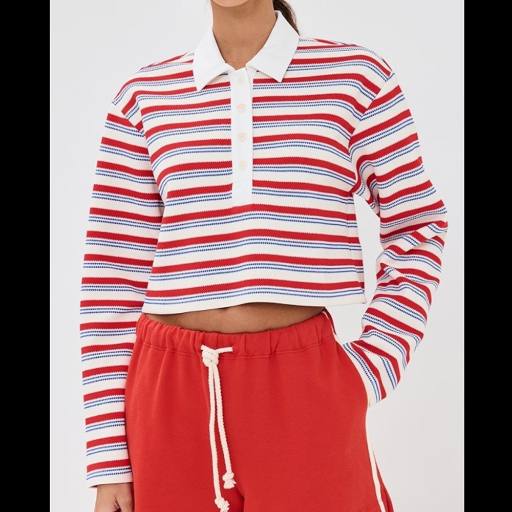 Reformation Anna Rugby Shirt - Picture 3 of 4